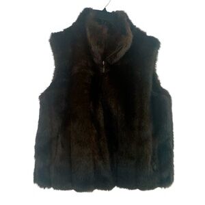 Giacca faux fur vest - size L - classy!
